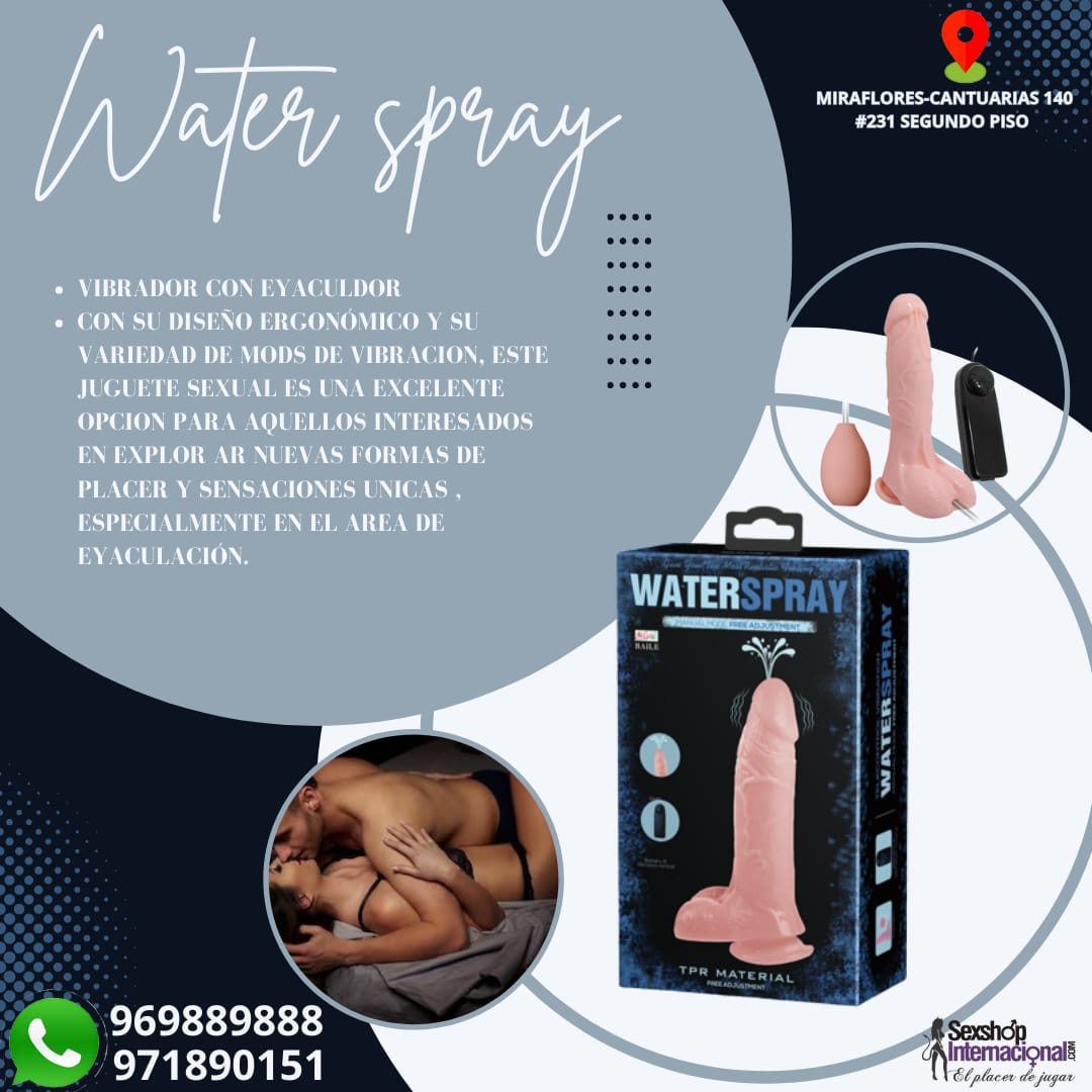 DILDO WATERSPRAY-VIBRADOR A CONTROL REMOTO-SEXSHOP LIMA 971890151